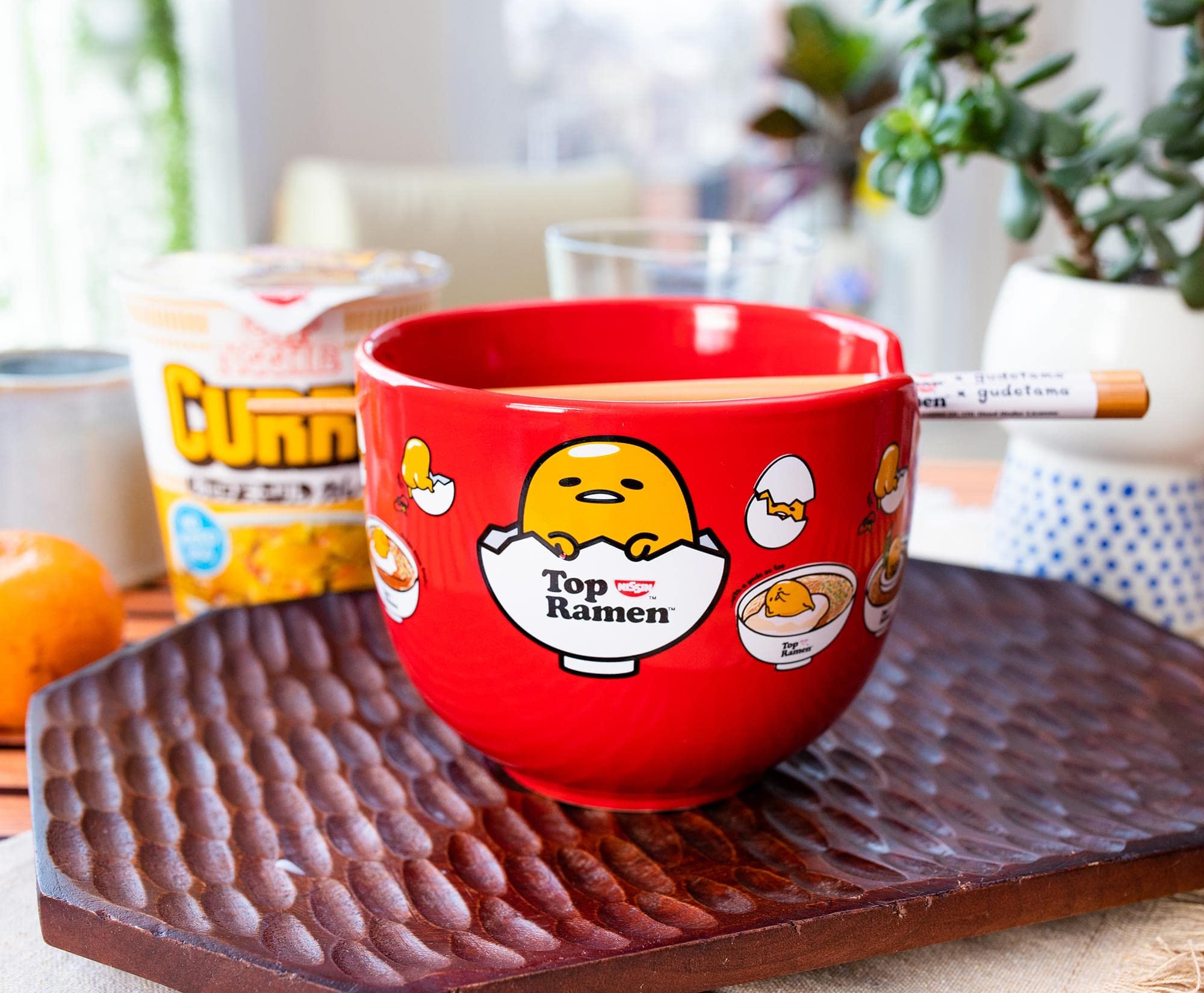Cerámica de alta calidad de Silver Buffalo Gudetama Top Ramen para uso diario.