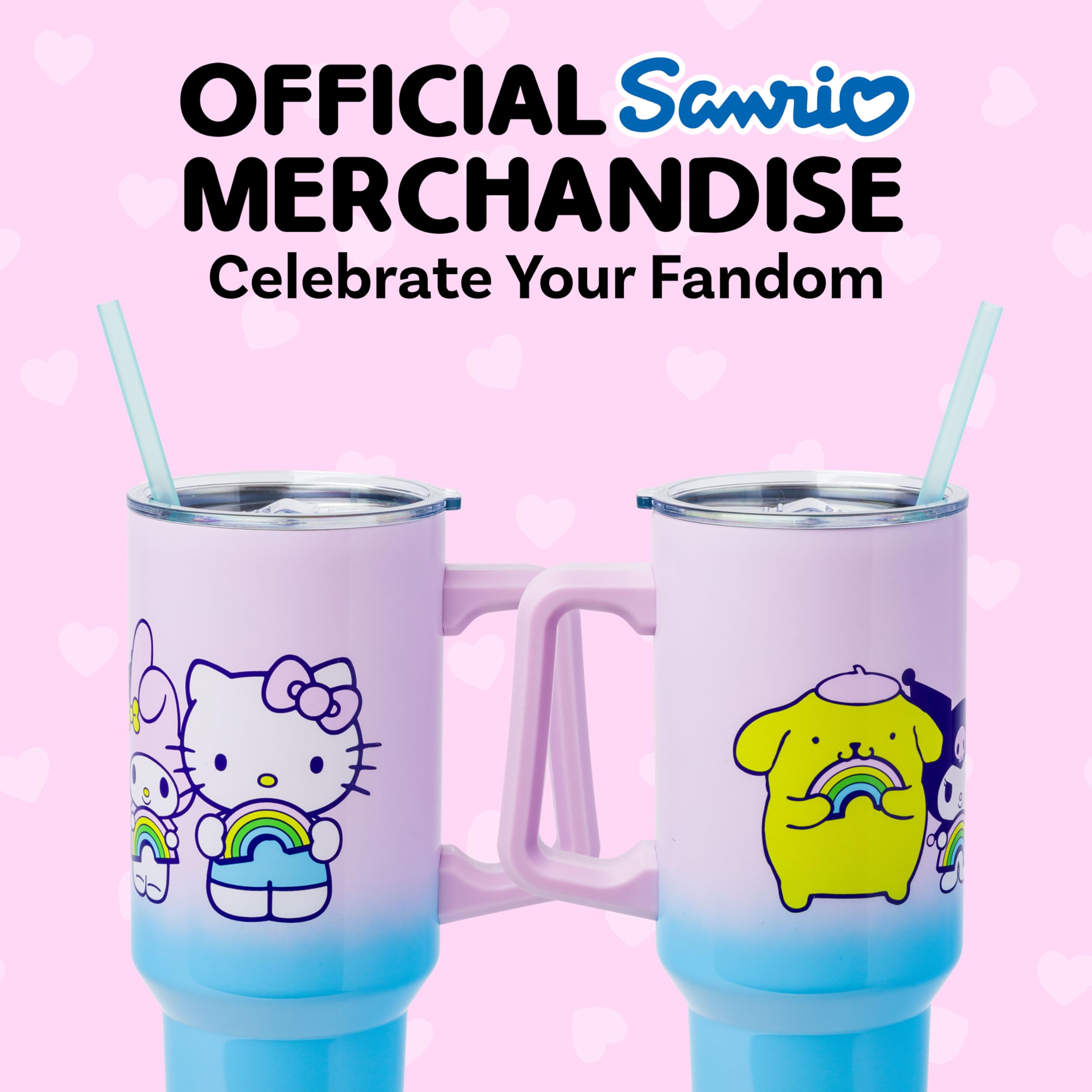 Manija ergonómica de Hello Kitty, fácil de sujetar.