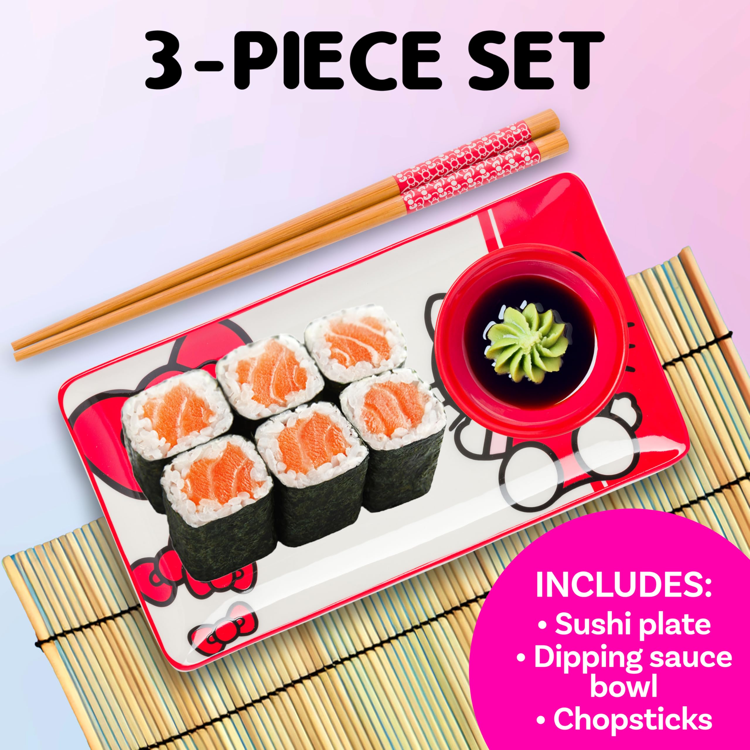Hello Kitty cuenco-salsa de Silver Buffalo, perfecto para dips.