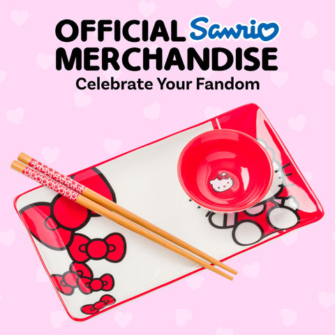 Producto licenciado Sanrio Hello Kitty por Silver Buffalo.