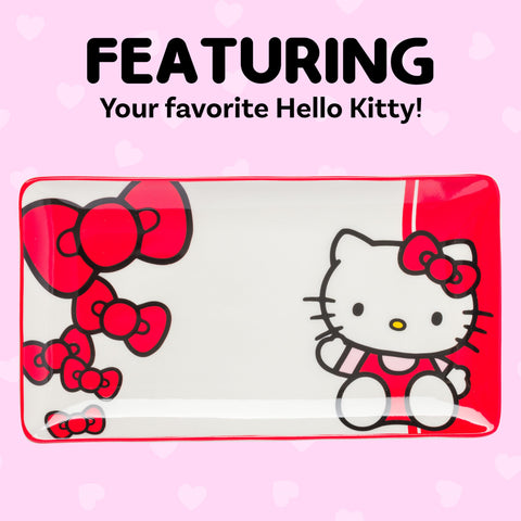 Hello Kitty palillos-reutilizables de Silver Buffalo, prácticos para comer sushi.
