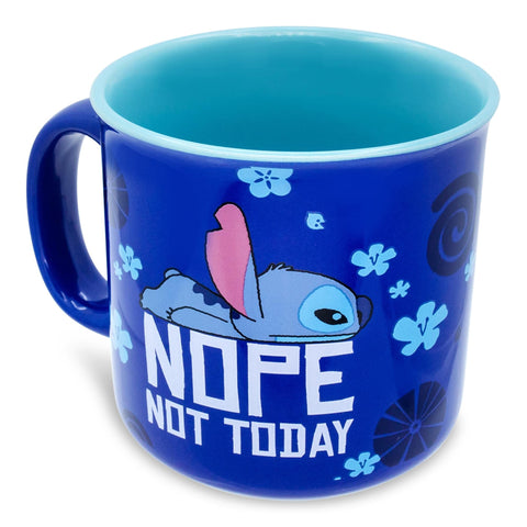 Taza Silver Buffalo, inscripción 'No, hoy no', toque divertido para comenzar la mañana