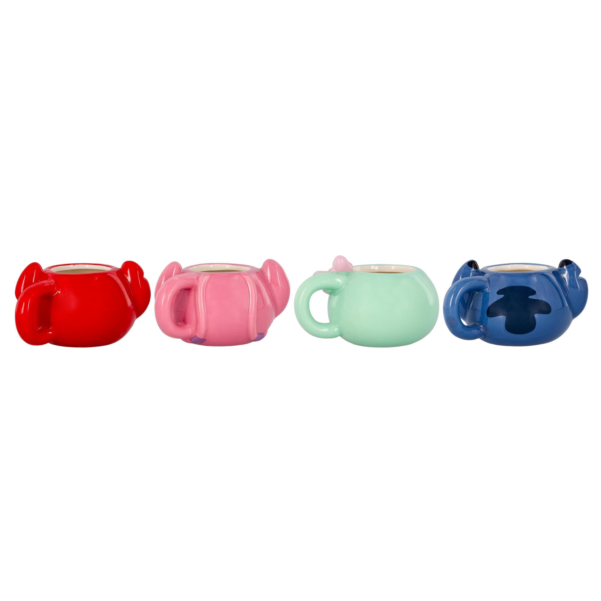 Silver Buffalo, cara de Scrump, taza mini escultada para decoración y sorbos pequeños.