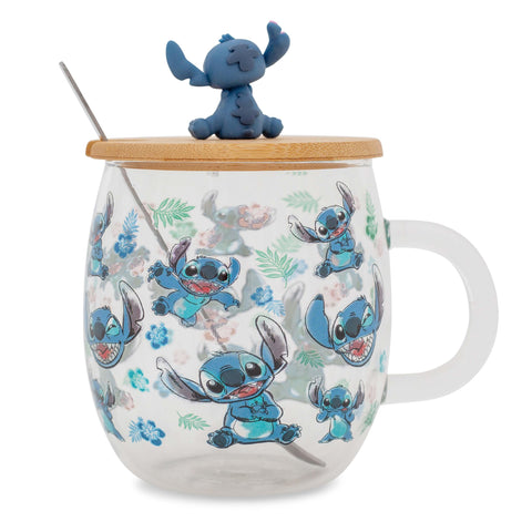 Silver Buffalo Lilo Stitch Expressions, detalle tapa con figura de Stitch