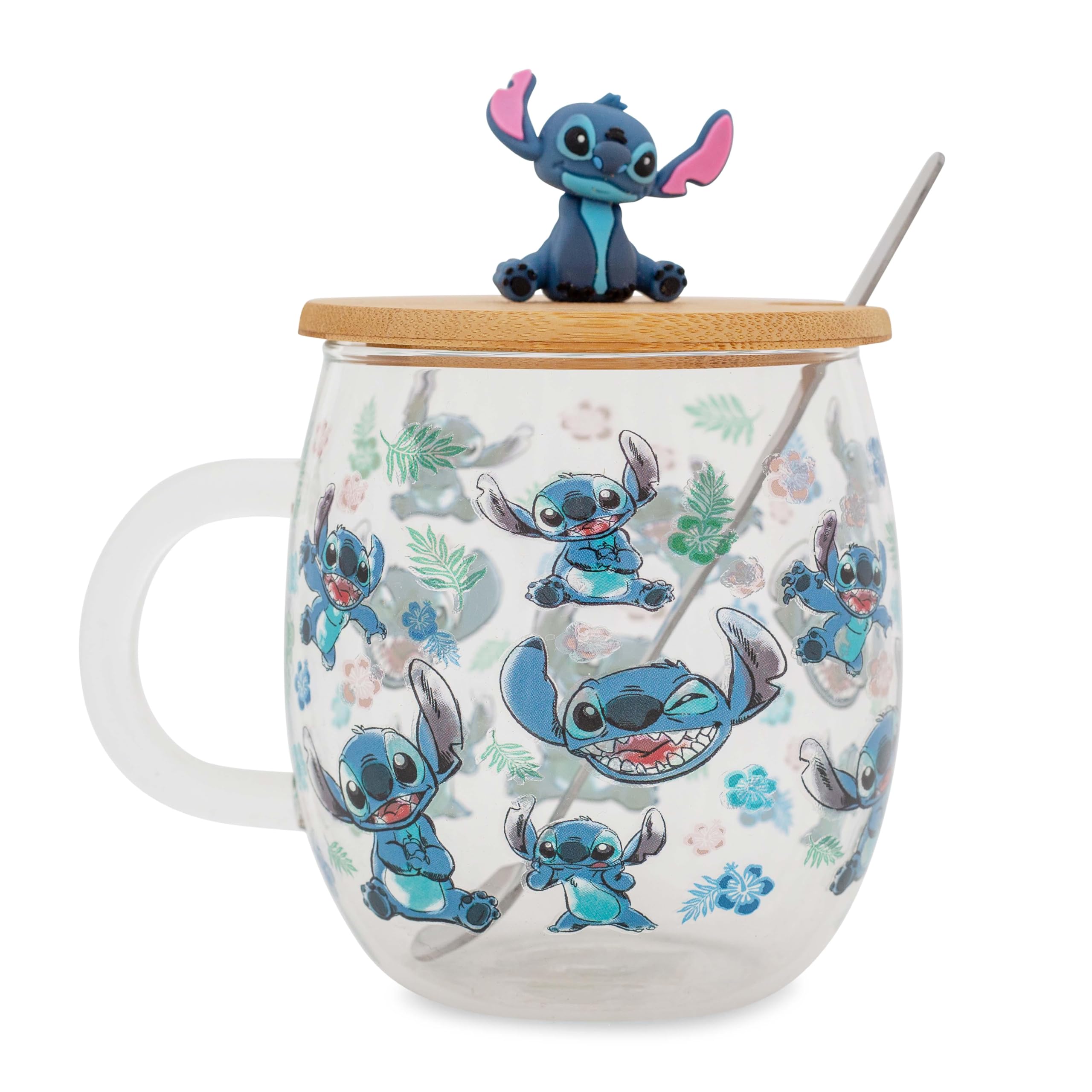 Silver Buffalo Lilo Stitch Expressions, taza con tapa, ideal para café diario