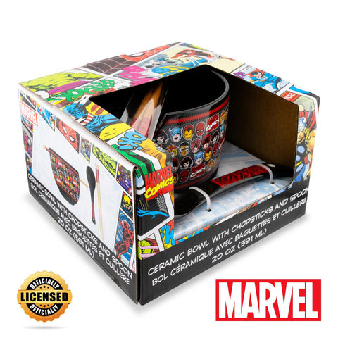 Logotipo de Marvel y collage para una experiencia auténtica.