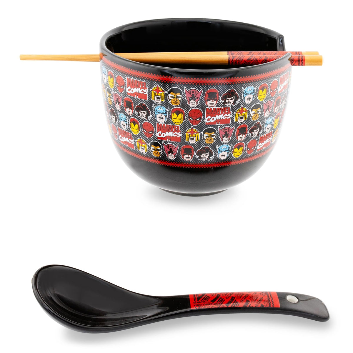 Bol de ramen Marvel Silver Buffalo de 20 onzas para cenas temáticas.
