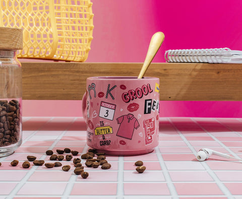 Taza Silver Buffalo Mean Girls, uso diario y regalo temático, lista para usar.