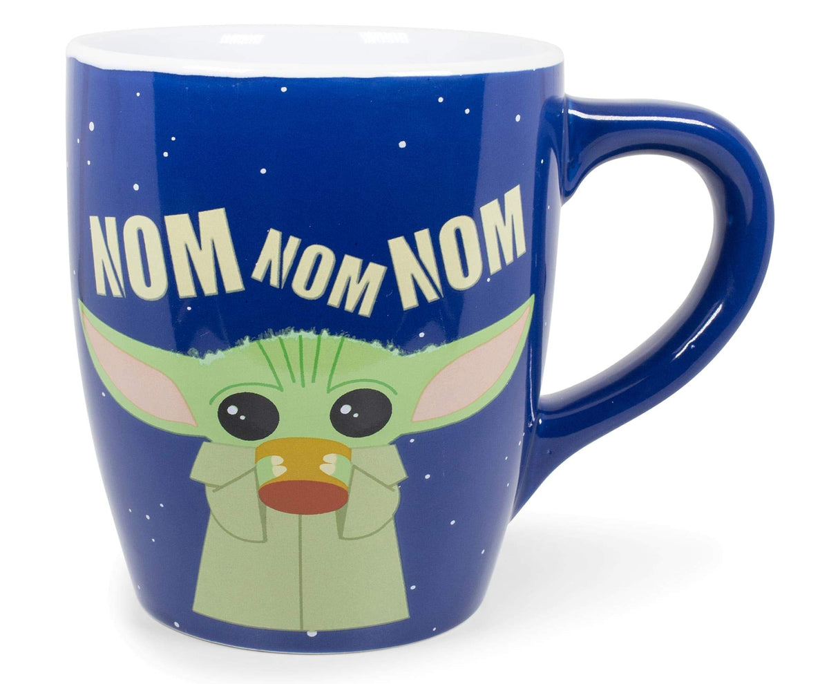 Silver Buffalo Niño Nom frente, taza grande para café diario