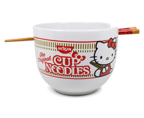 Palillos de madera Hello Kitty de Silver Buffalo para una comida completa.