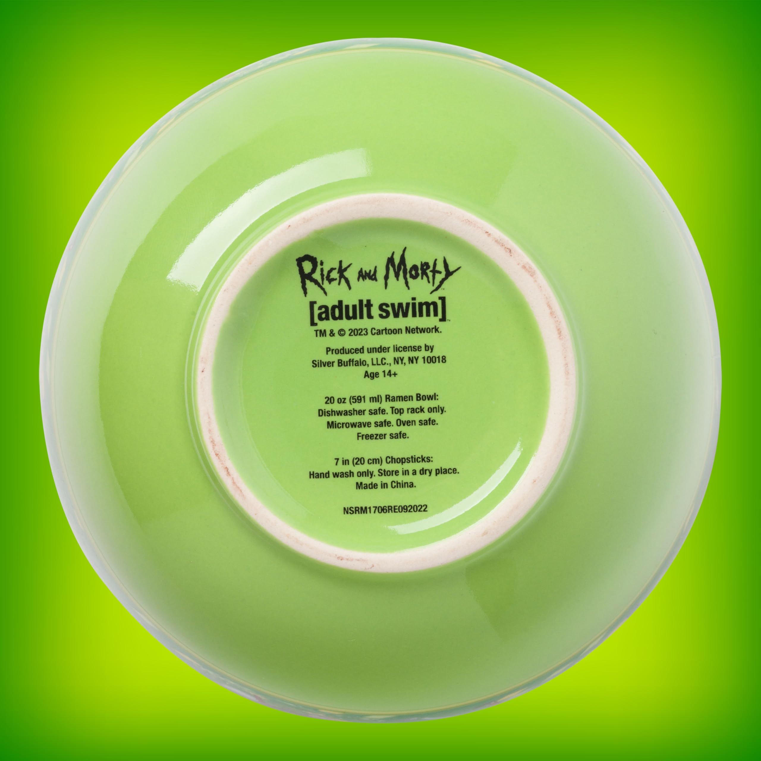 Uso múltiple de Rick y Morty tazón para arroz, sopa y fideos