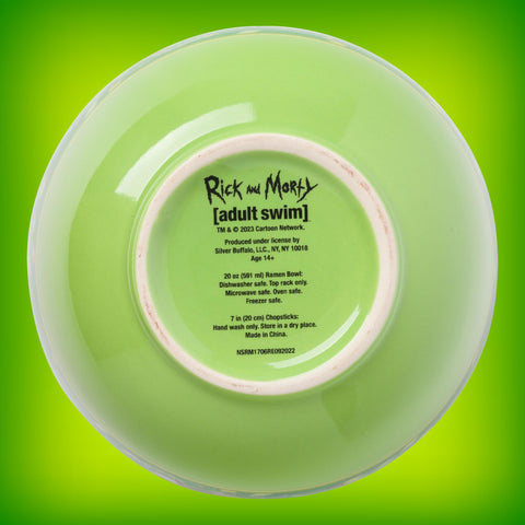 Uso múltiple de Rick y Morty tazón para arroz, sopa y fideos