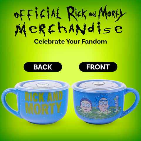 Taza cerámica Rick y Morty de Silver Buffalo apta para lavavajillas.