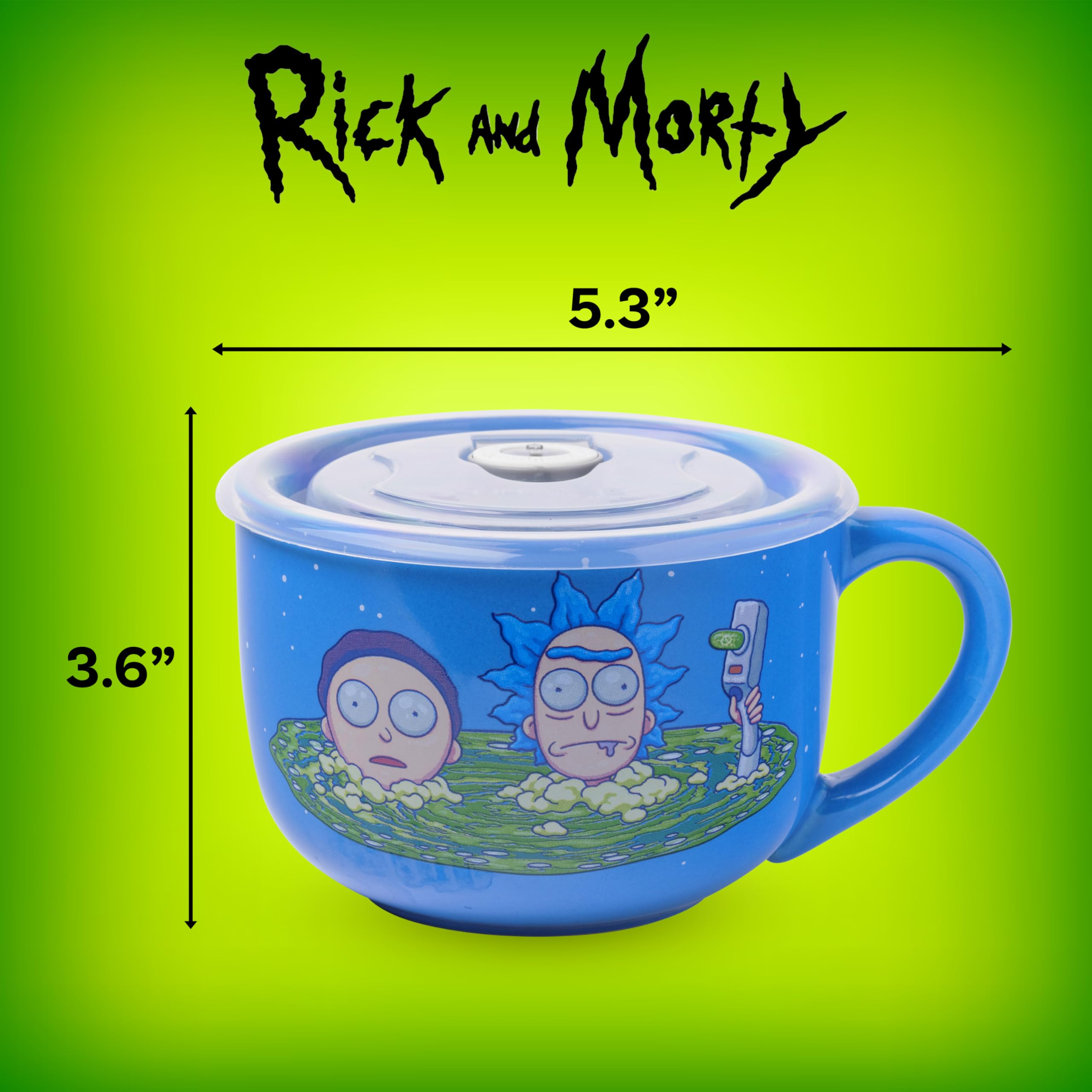 Taza coleccionable Rick y Morty de Silver Buffalo, regalo ideal para fans.