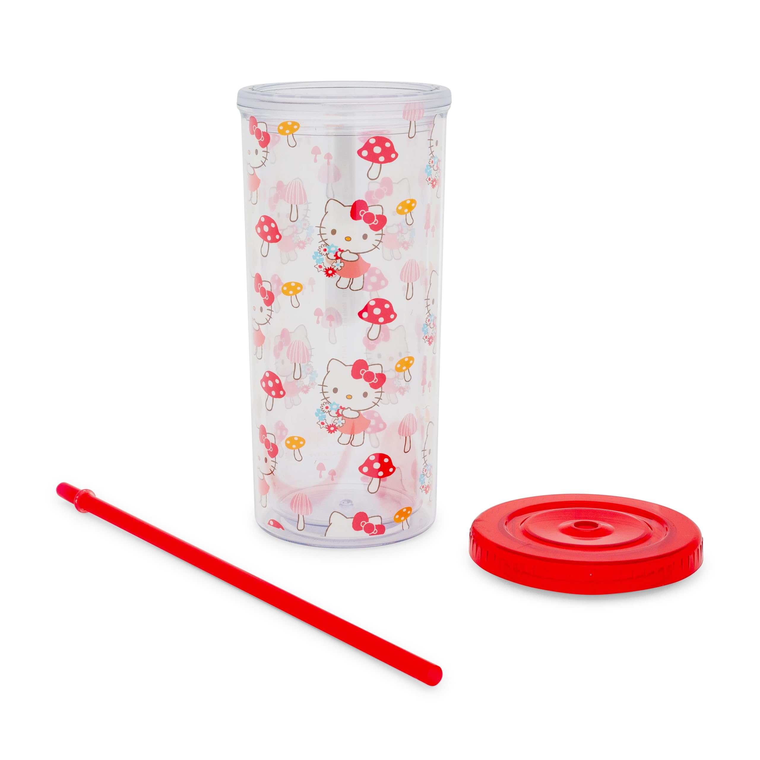 Tapa colorida y pajilla reutilizable del vaso Silver Buffalo, práctico para la oficina.
