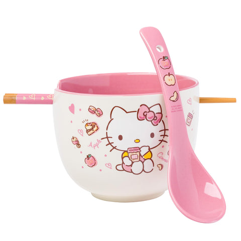 Silver Buffalo Hello Kitty tazón cerámico para ramen 20 onzas
