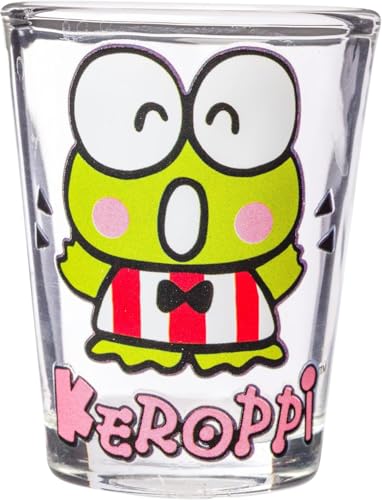 Vaso mini de Keroppi comiendo palomitas, para bebidas frías y snack