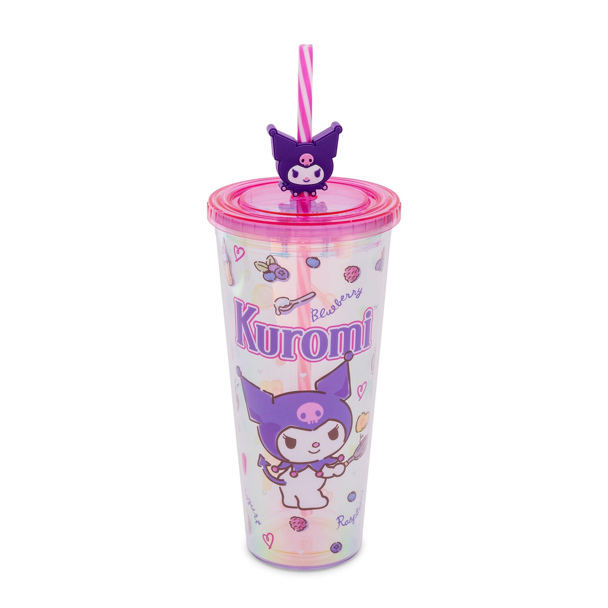 Copa fría Silver Buffalo Kuromi con panqueques, excelente para refrescar en casa