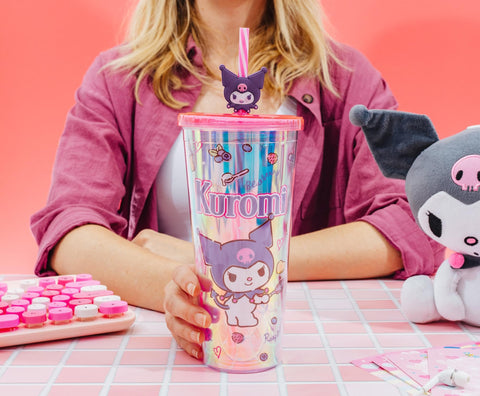 Topper de Kuromi en pajita, detalle divertido