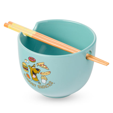Silver Buffalo Scooby Snacks tazon ramen frente, ideal para comer ramen caliente.