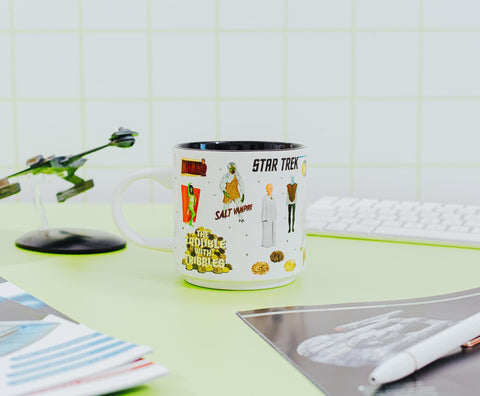 Taza Silver Buffalo Star Trek con frases, estilo temático