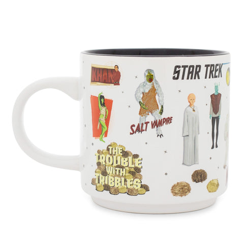 Taza Silver Buffalo Star Trek Salt Vampire, diseño icónico
