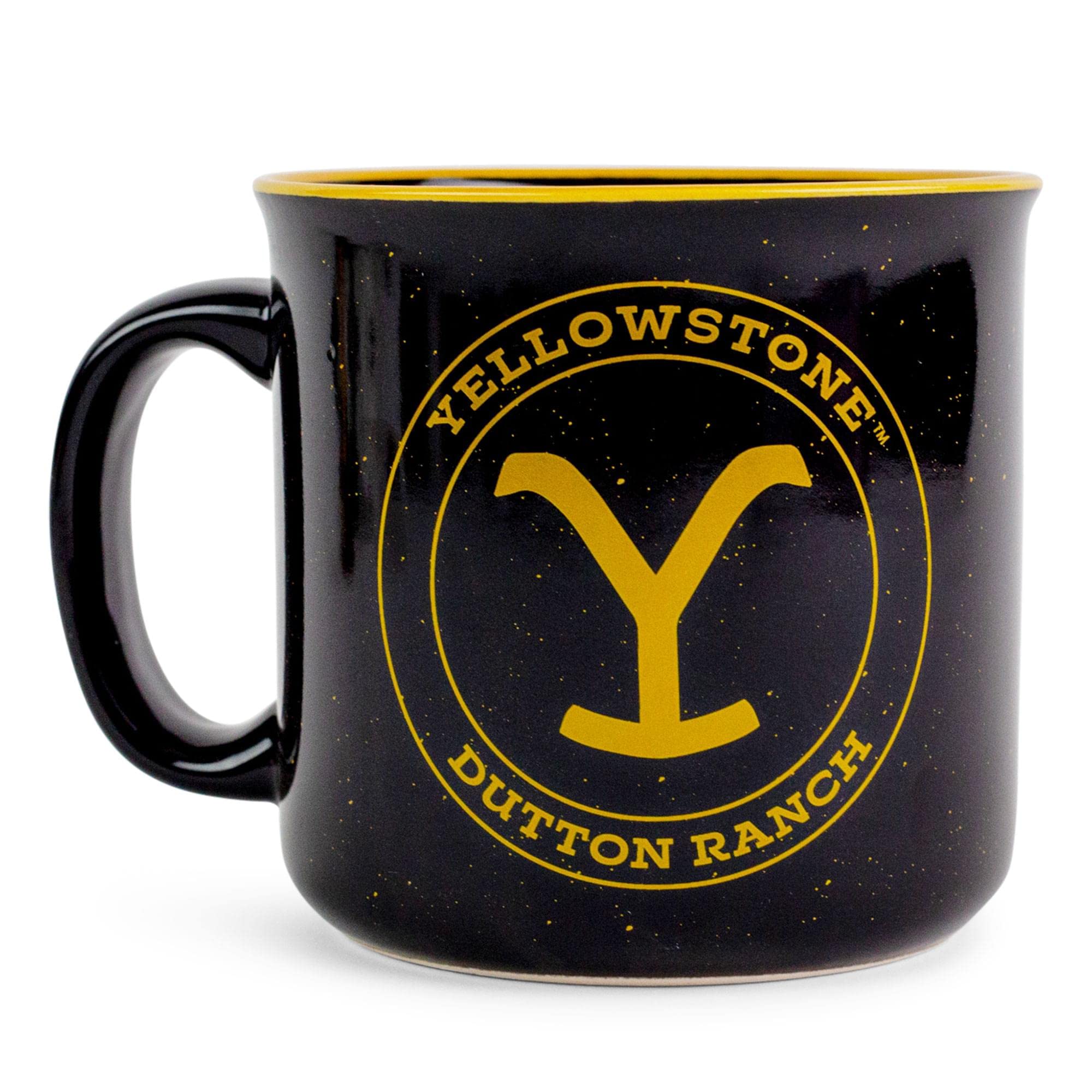Silver Buffalo taza camper logotipo Y naranja en cerámica resistente para viaje