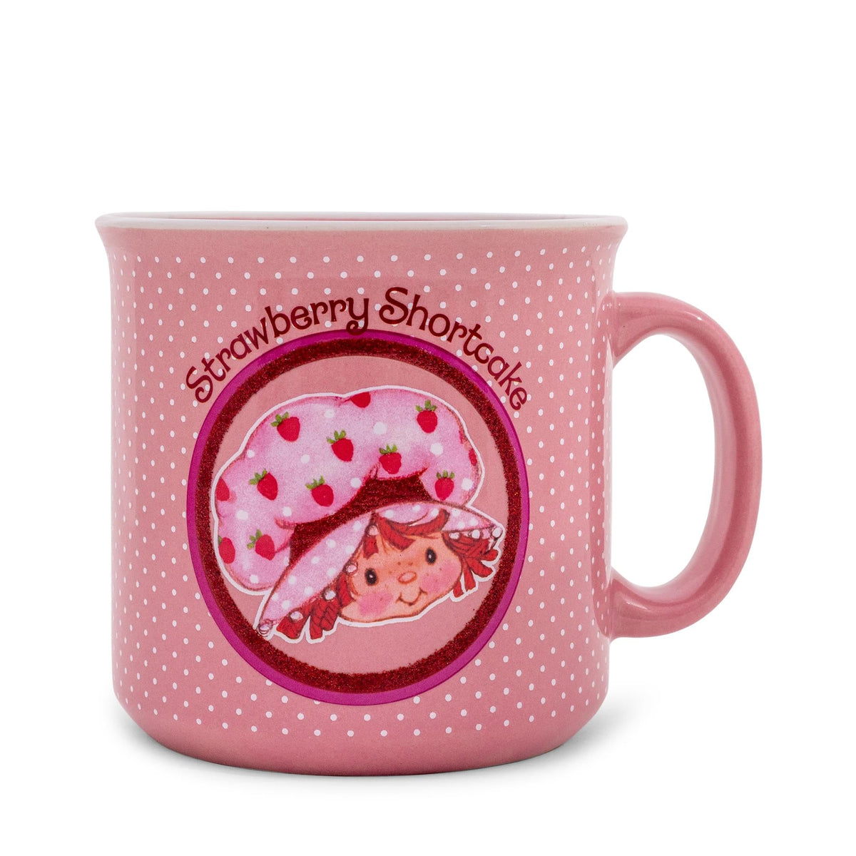 Taza cerámica Silver Buffalo con Strawberry Shortcake y 20oz, ideal para café diario.