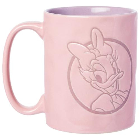 Taza con acabado mate y Daisy Duck, perfecta para té vespertino.