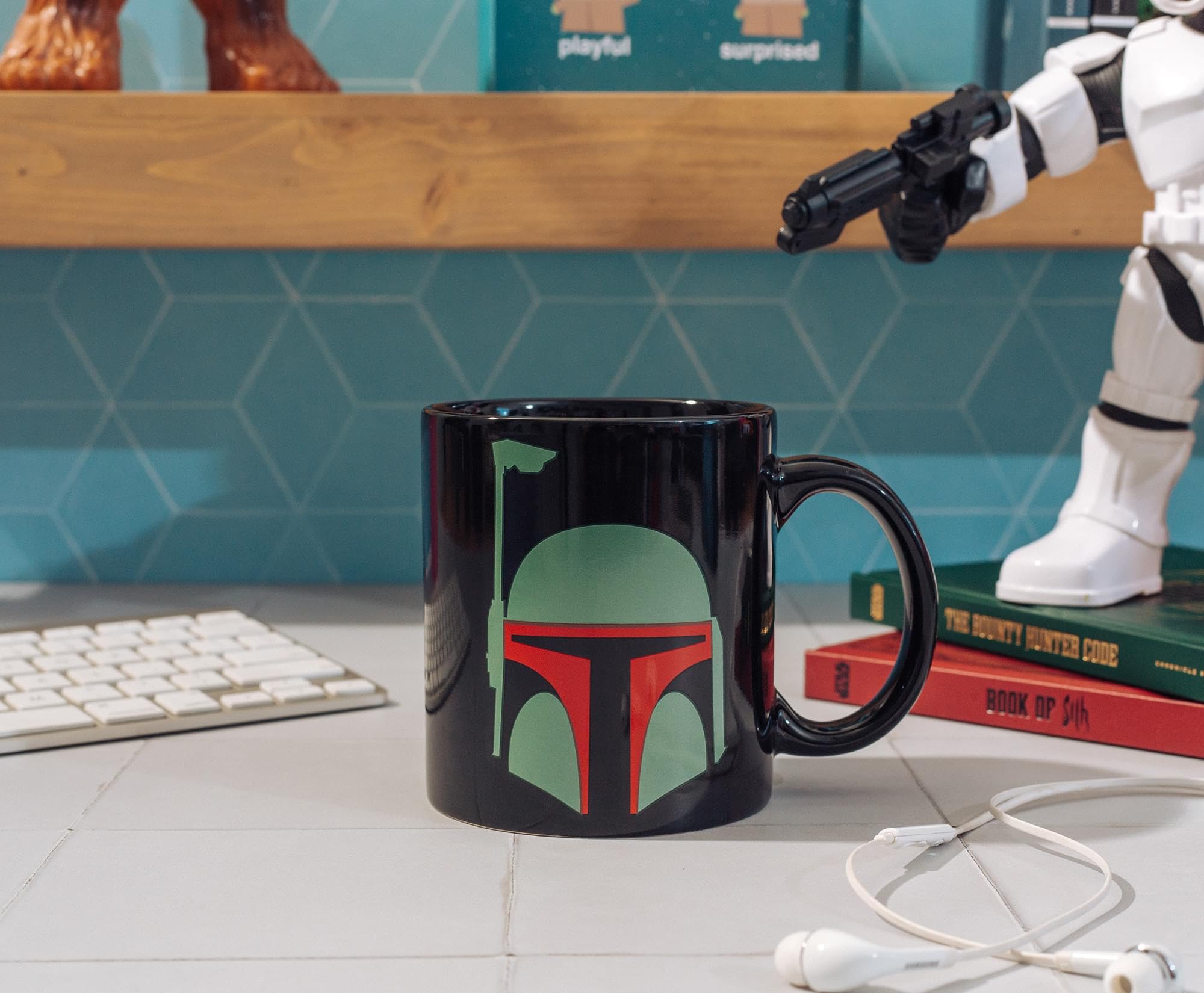 Taza Silver Buffalo para bebidas y organización en la oficina o casa