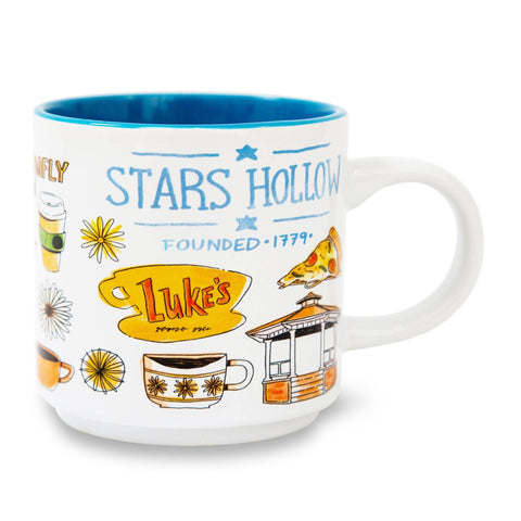 Silver Buffalo taza Dragonfly Inn con ilustraciones, perfecta para reuniones