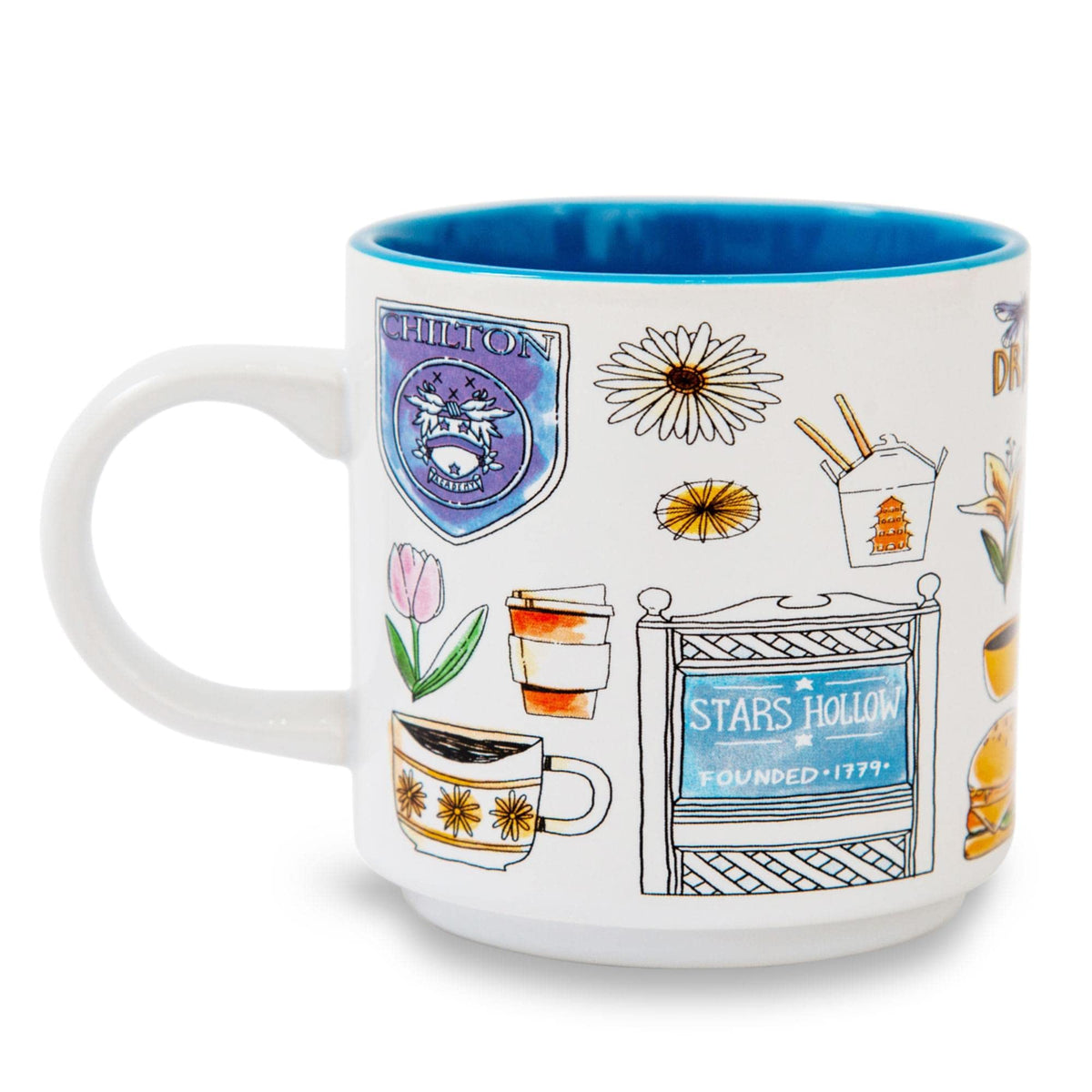 Silver Buffalo taza cerámica con iconos de Gilmore Girls, colección para fans