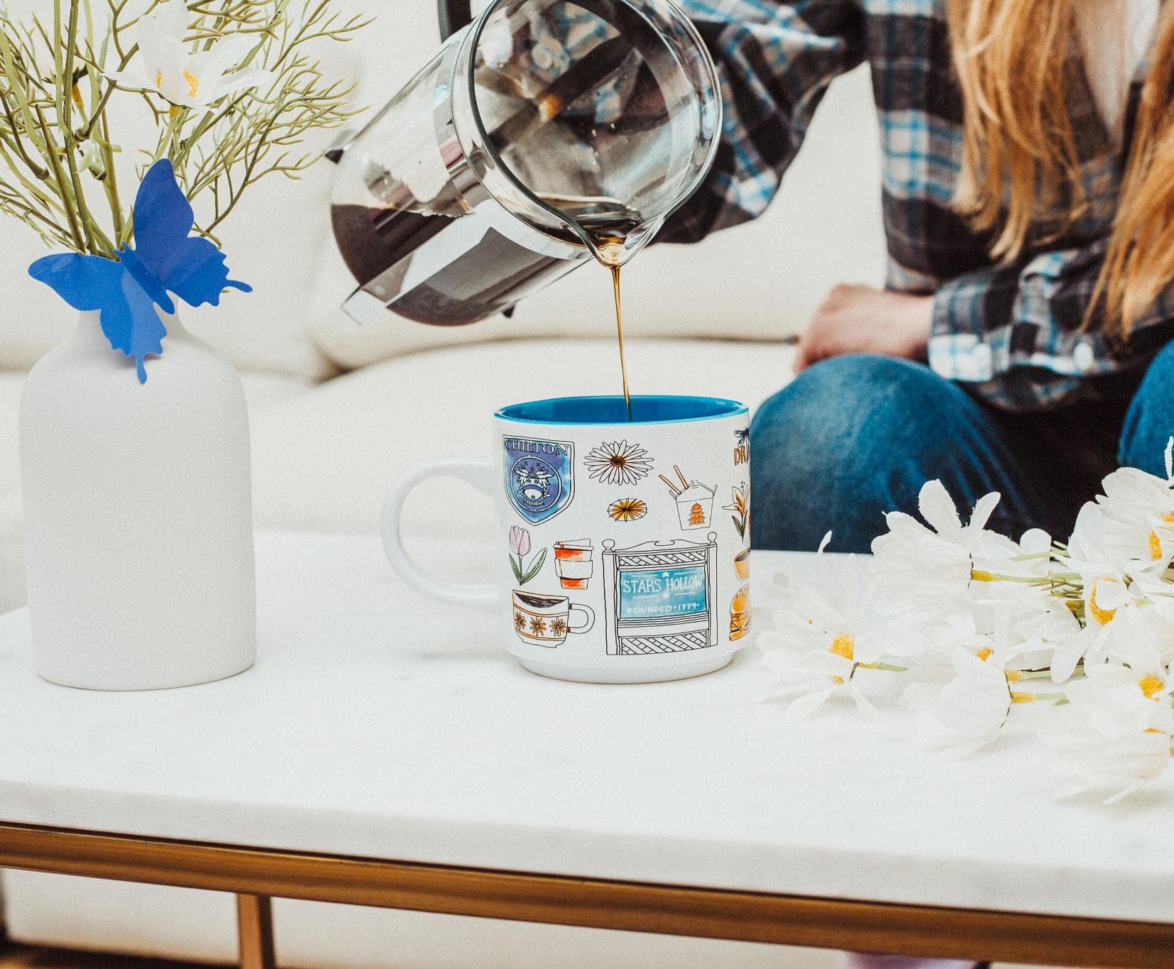 Silver Buffalo taza ideal para regalo de fans, colección de Gilmore Girls
