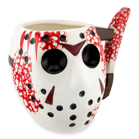 Empuñadura de cuchillo en taza Jason, diseño cerámico 3D