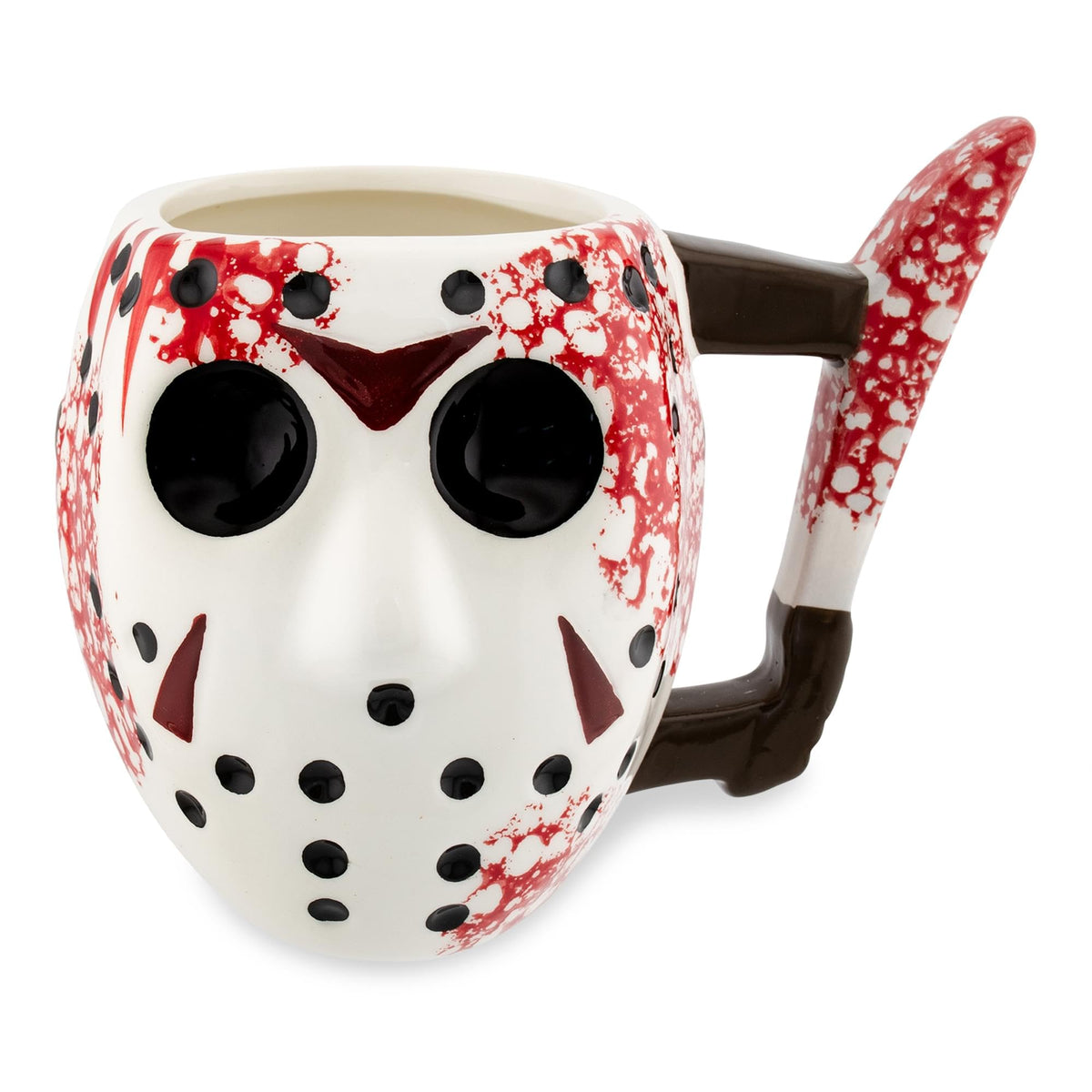 Taza Silver Buffalo Jason con máscara de hockey 3D, 20 oz
