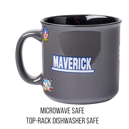 Silver Buffalo Top Gun Maverick: taza de 20 onzas para café, té y bebidas frías.