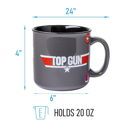Silver Buffalo Top Gun Maverick: vista trasera con logo Maverick, ideal para coleccionistas.