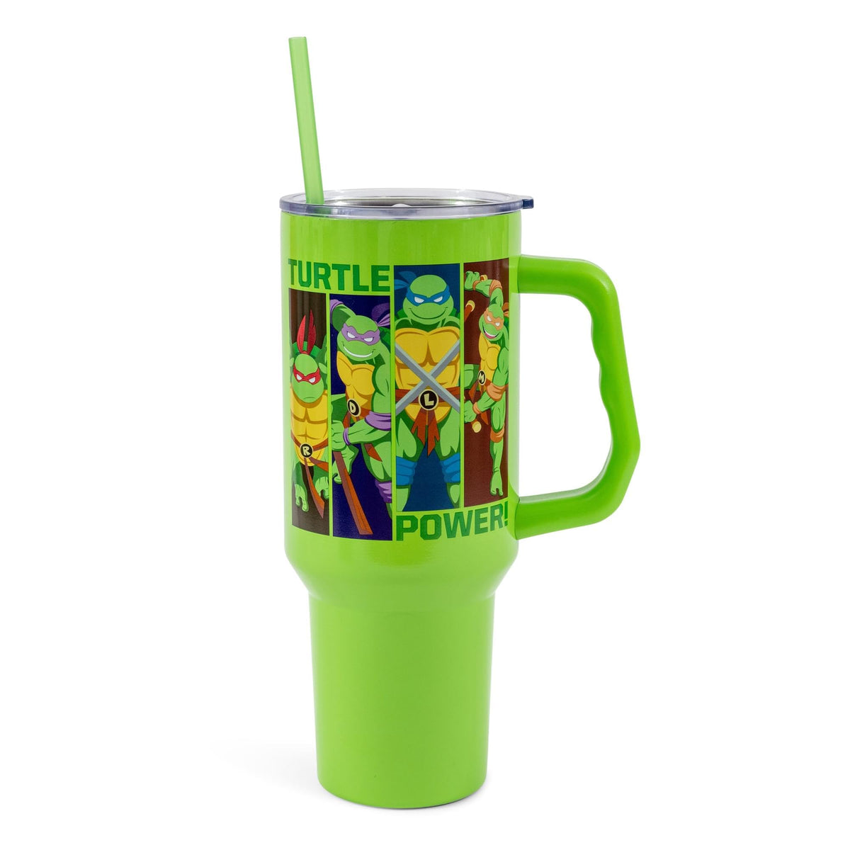 Vaso termo Silver Buffalo con poder de la Tortuga y asa, 40 onzas, ideal para viajar.