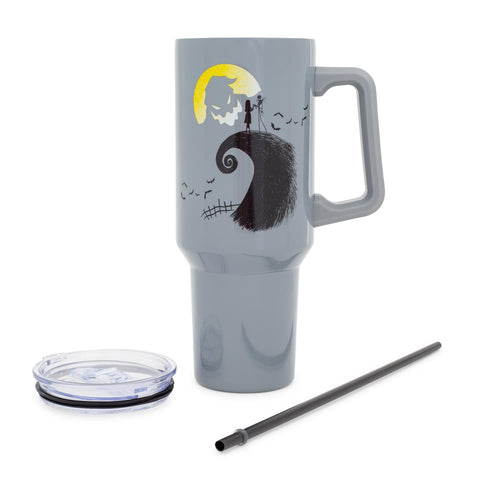Tumbler Silver Buffalo tapa rosca y pajilla reutilizable para viajes