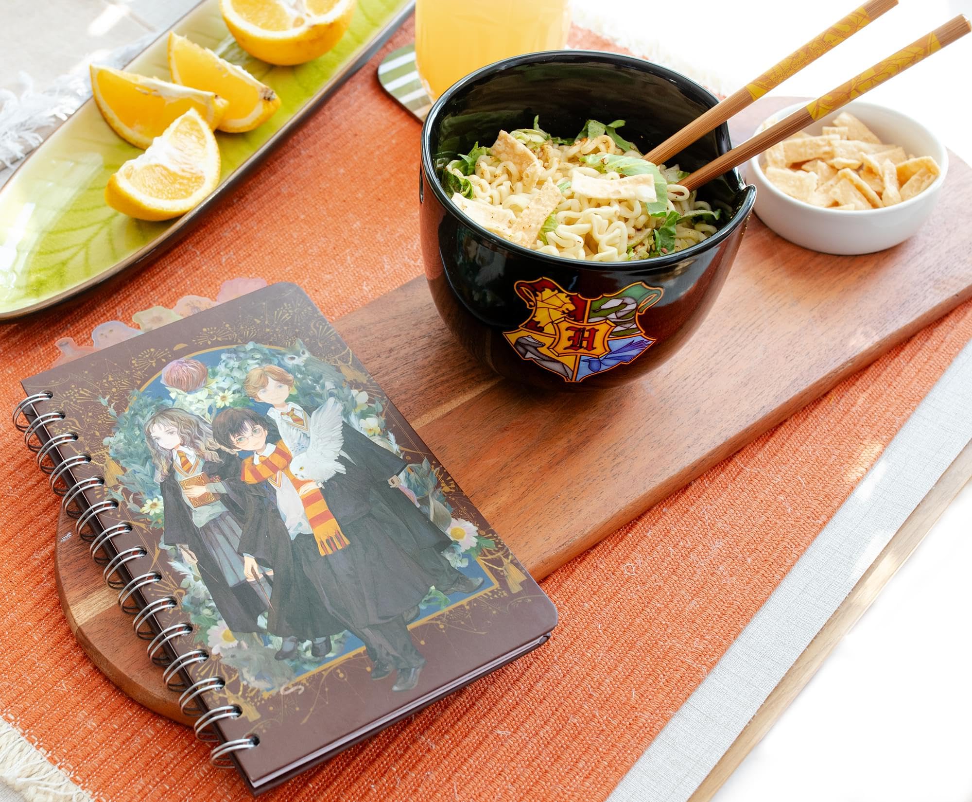 Uso diario de ramen y sopa con estilo temático Silver Buffalo