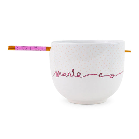 Conjunto cerámica licenciado Silver Buffalo con Marie Aristocats para desayunos o cenas