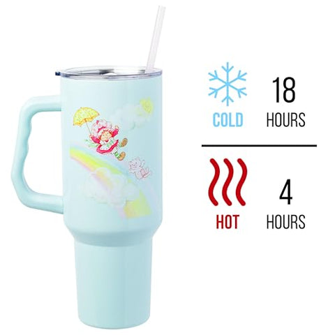 Vaso térmico Silver Buffalo con mango para un agarre cómodo al salir