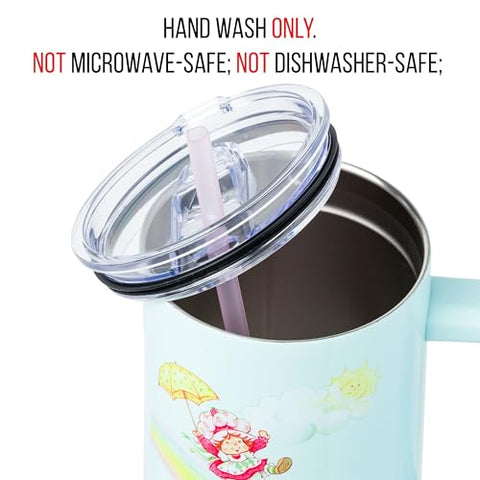 Vaso térmico Silver Buffalo con diseño nostálgico strawberry-shortcake custard