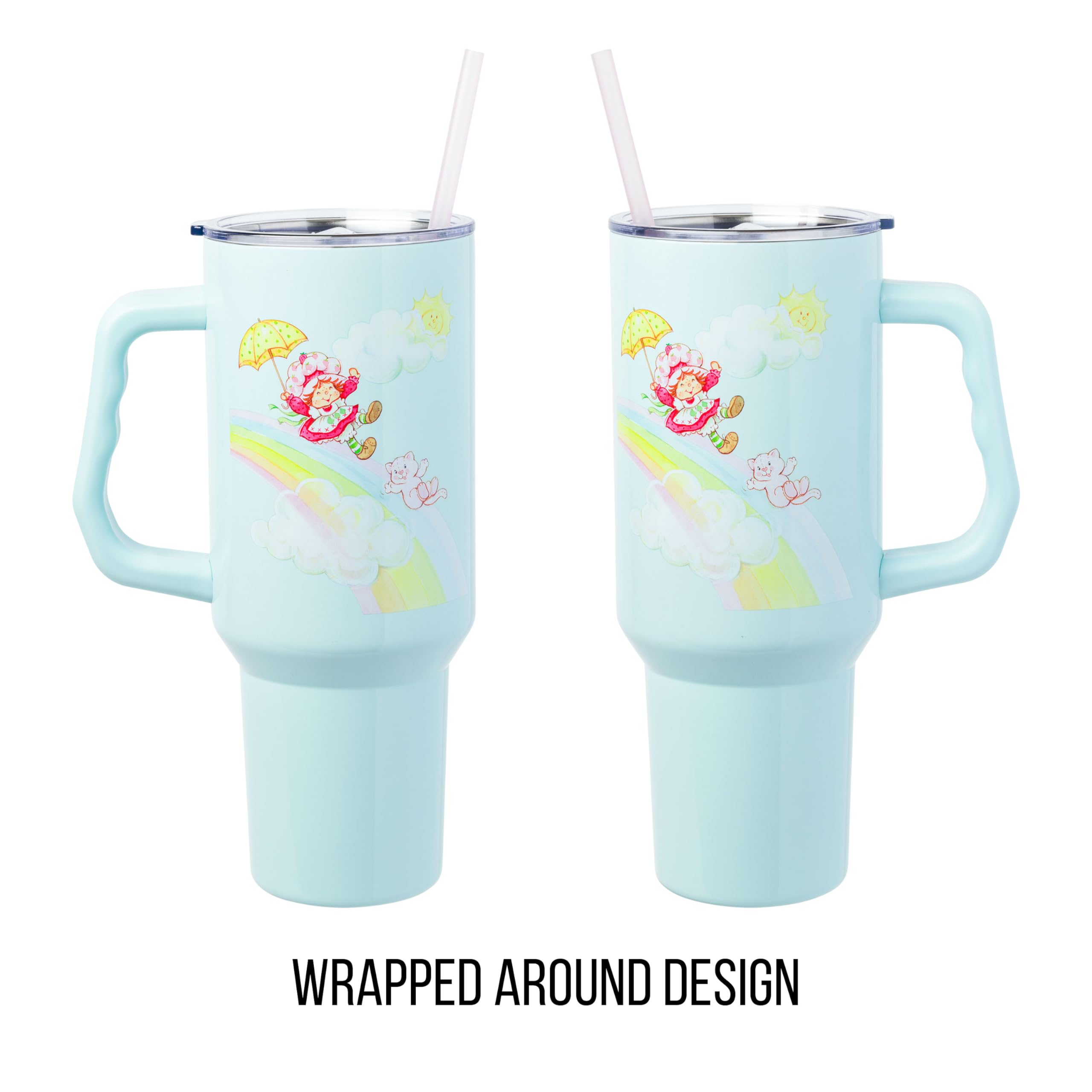 Vaso térmico Silver Buffalo ideal como regalo para fans de strawberry-shortcake