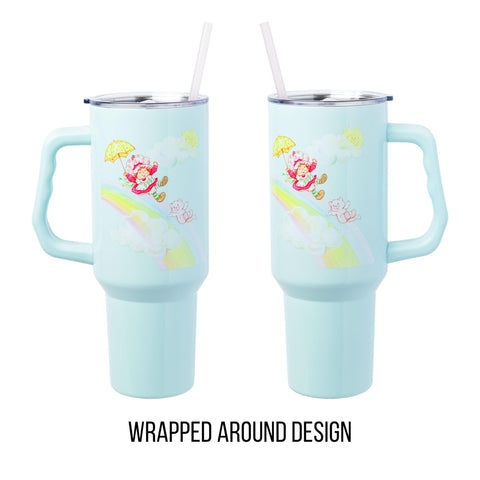 Vaso térmico Silver Buffalo ideal como regalo para fans de strawberry-shortcake