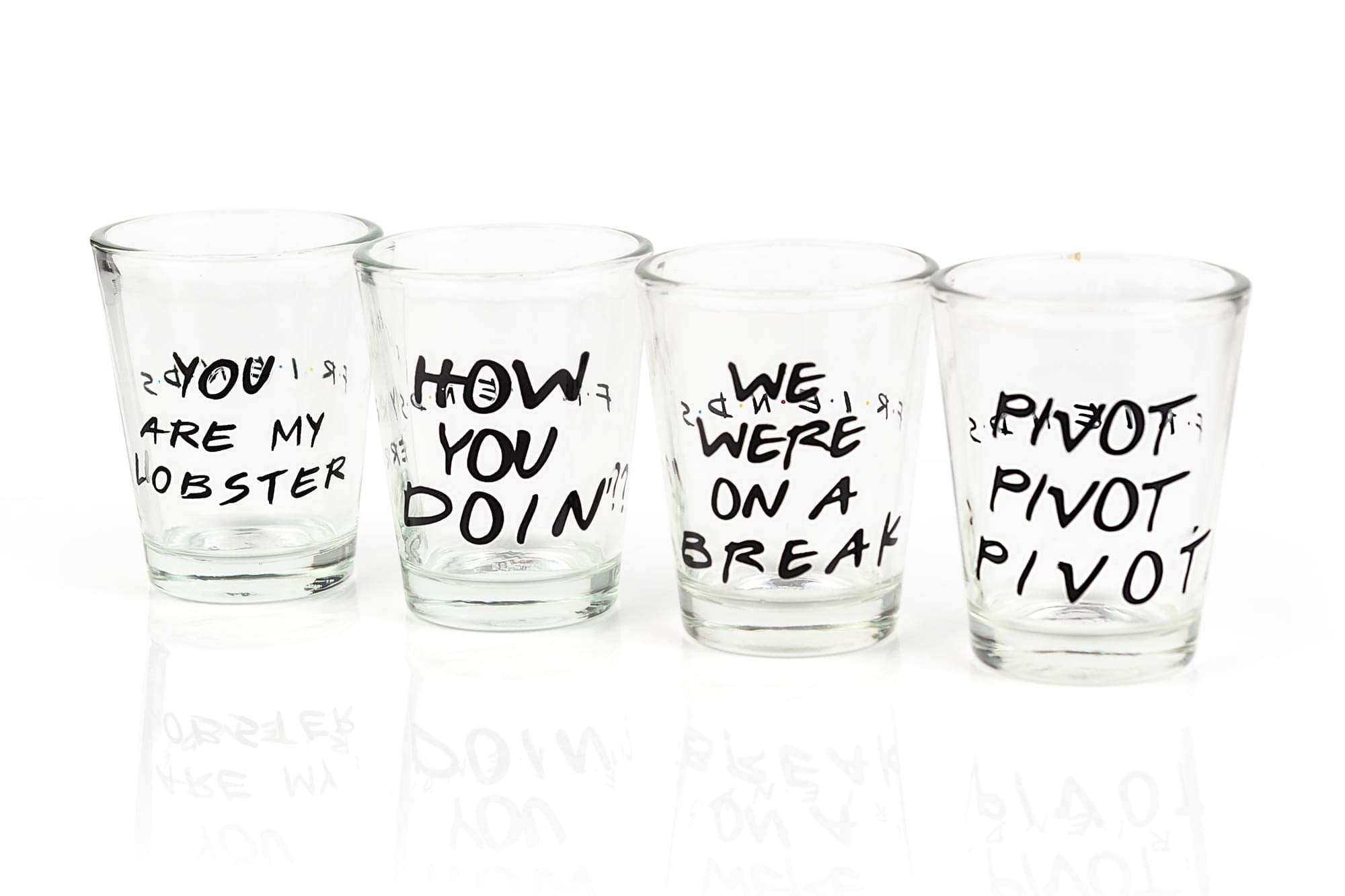 Vaso mini de Silver Buffalo con cita You Are My Lobster, regalo perfecto para fans.
