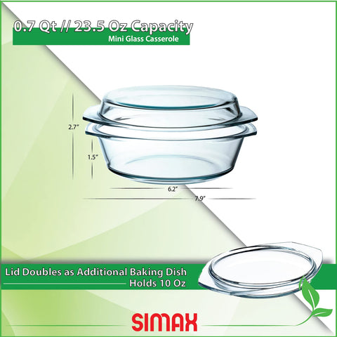 SIMAX cazuela apilable para almacenamiento eficiente en la nevera.