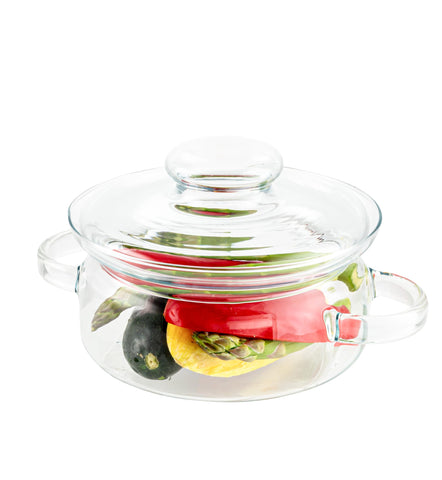 SIMAX olla de vidrio de 32 onzas para cocinar sin retener olores