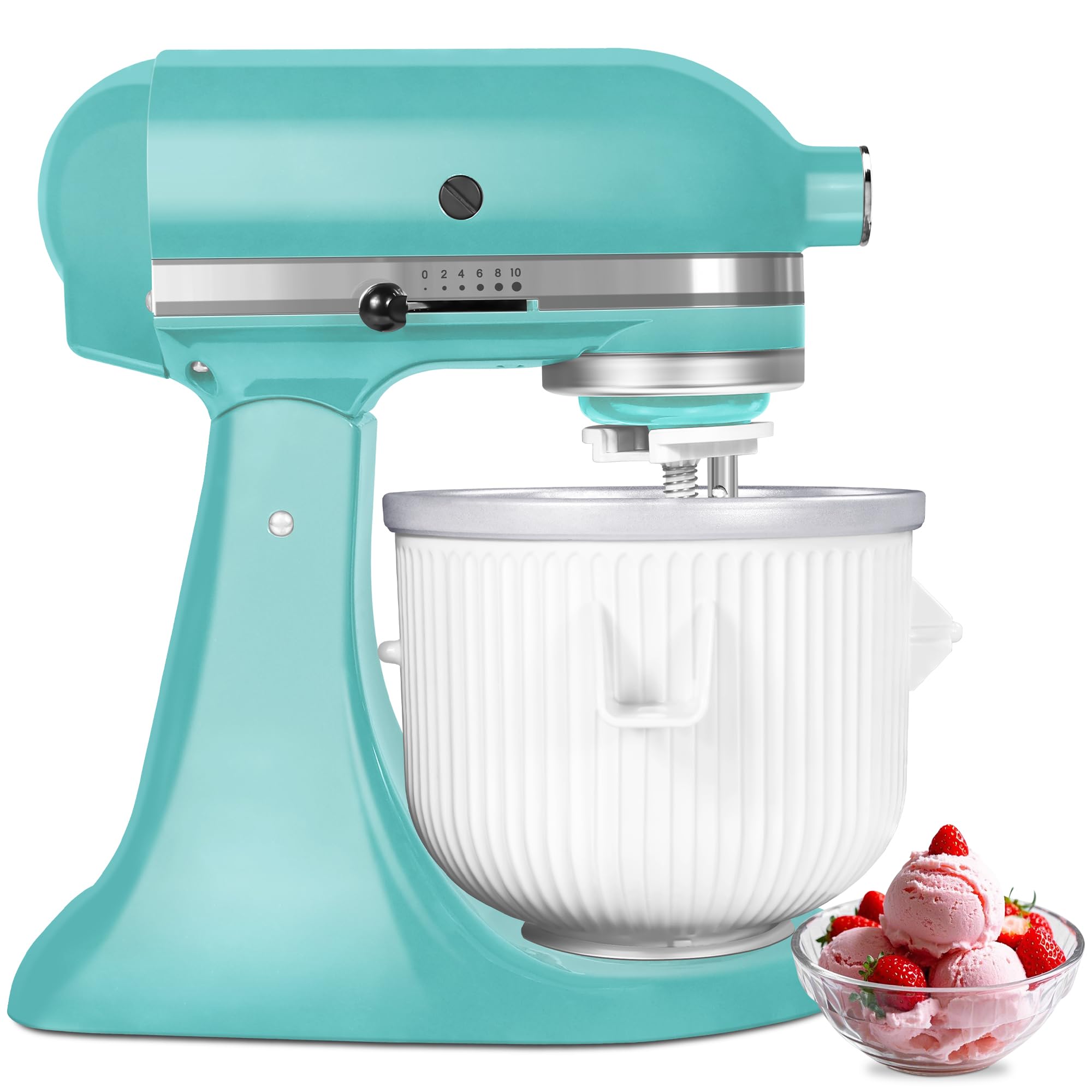 SIMBIKOO accesorio para KitchenAid, fácil conexión para helado casero.