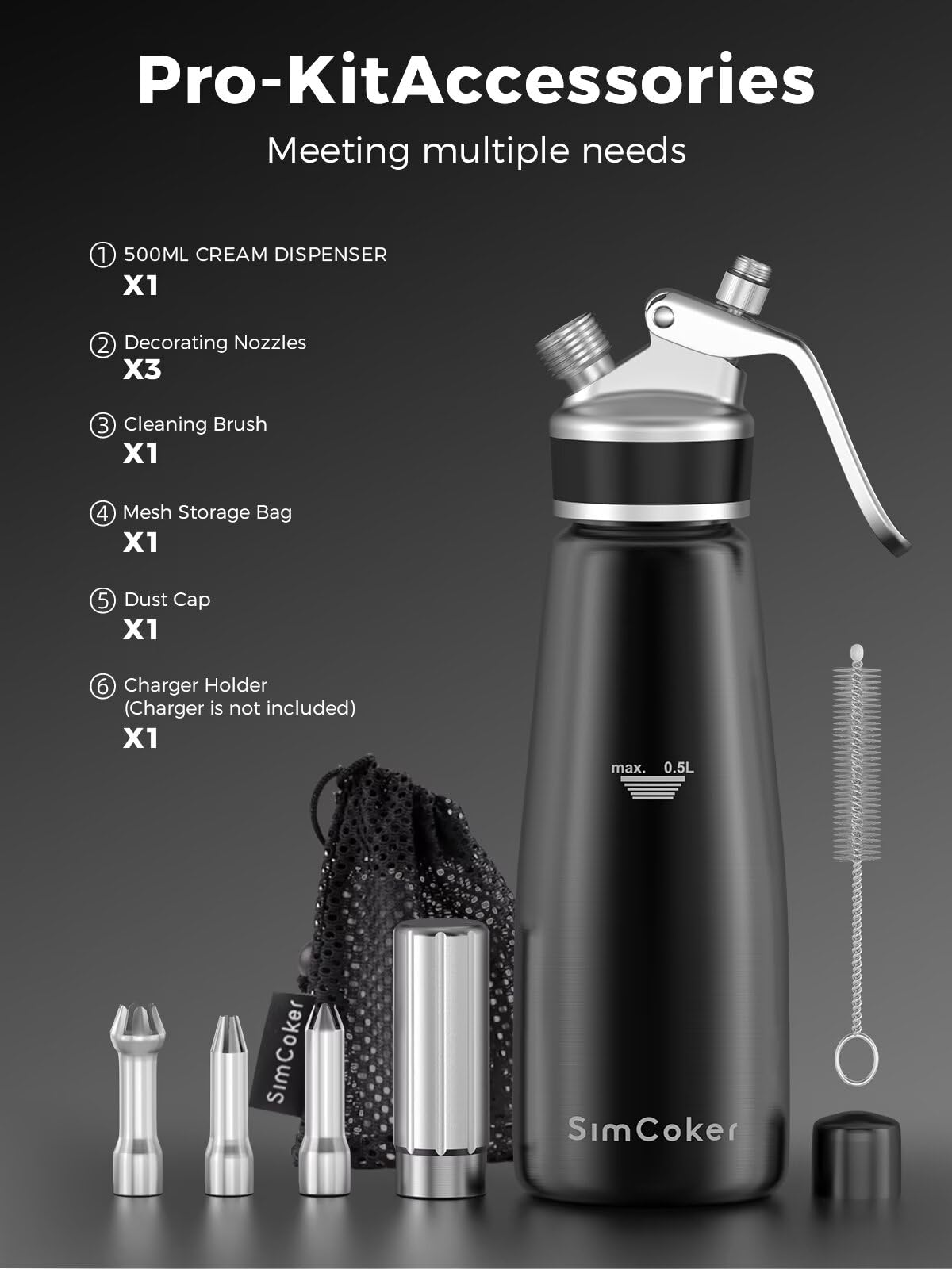 Bolsa almacenamiento SimCoker para guardar accesorios.